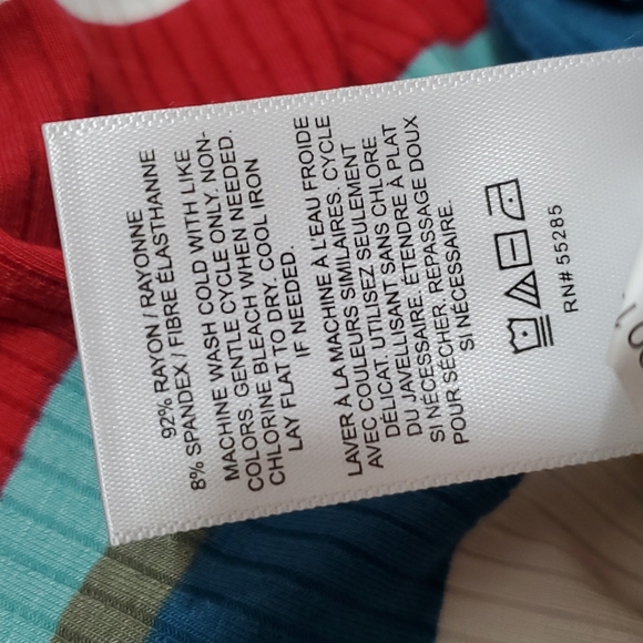 Express Multi-color Striped Skirt - Picture 7 of 7